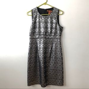 Gorgeous Black & Silver NYE Tory Burch Cocktail Dress